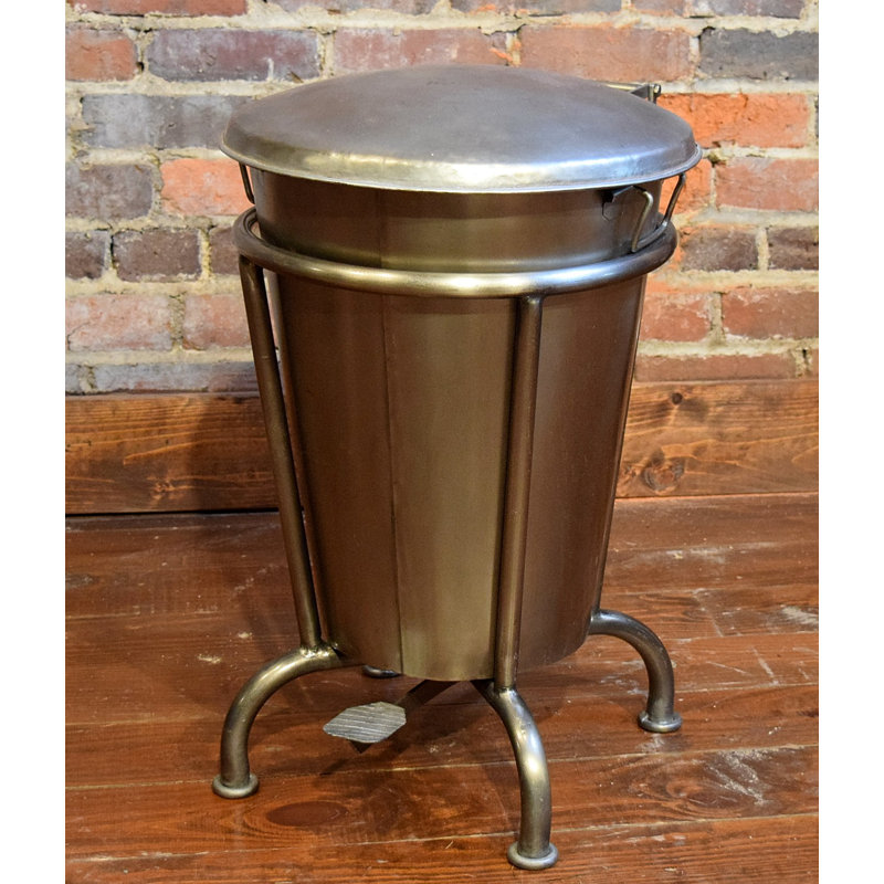 William Sheppee Saloon 13 Gallon Step On Trash Can & Reviews Wayfair